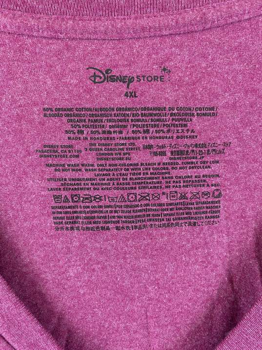 Disney Women Pink Graphic T-Shirt 4XL image number 3