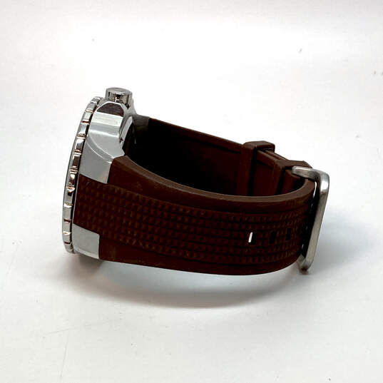Designer Invicta Aviator 21622 Quartz Brown & Silver Round Dial Wristwatch image number 3