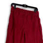 Womens Pink Elastic Waist Pockets Drawstring Straight Leg Sweatpants Size 6 image number 3