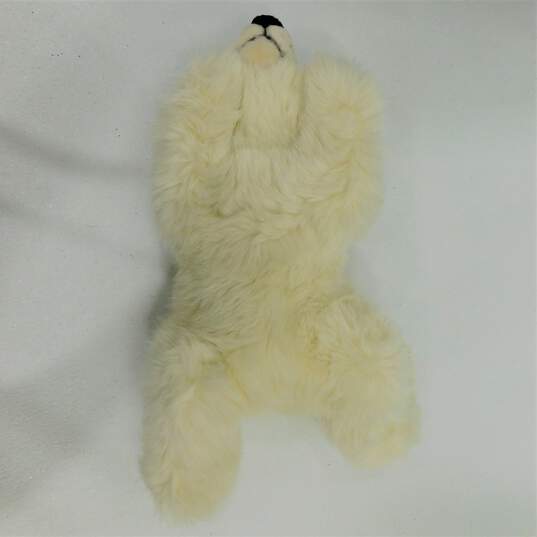 Steiff  Polar Bear Plush Stuffed Animal Lying 18in Ear Button image number 5