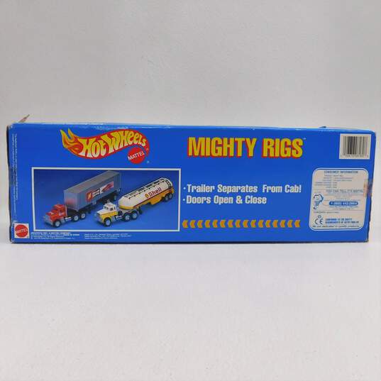 Hot Wheels Mighty Rigs Shell Oil Tankard IOB image number 4