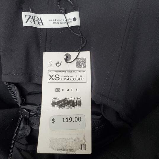 Zara Strapless Halter Black Maxi Dress Size XS w/Integrated Bra image number 5