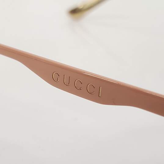 Gucci Titanium Pink Half Rim Eyeglasses with Demo Lenses GG 0339OJ - AUTHENTICATED image number 5