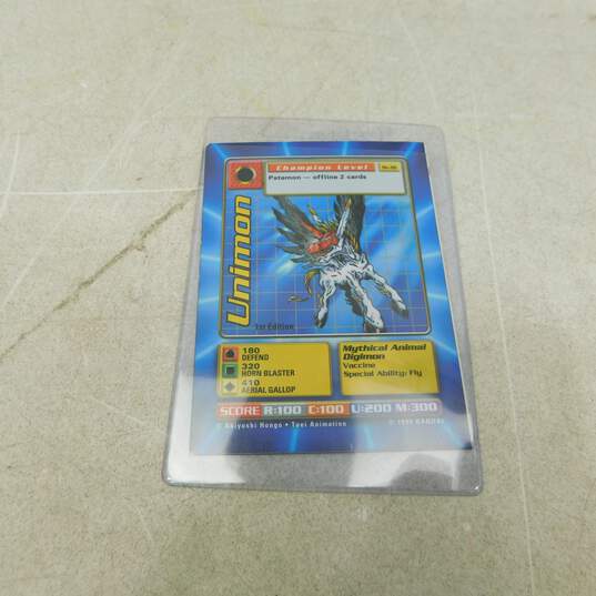 1 of 1 Miscut Digimon Unimon 1st Edition 1999 Bandai Error Card St-16 image number 3