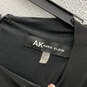 NWT Womens Black Pleated Round Neck Sleeveless Long Maxi Dress Size XS image number 3