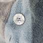 Vintage Chloe Women's Blue & Gray Button Up Crop Cardigan Sweater Size 8 AUTHENCIATED image number 5