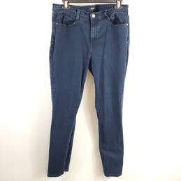 DKNY Women Dark Blue Straight Jeans Sz 31