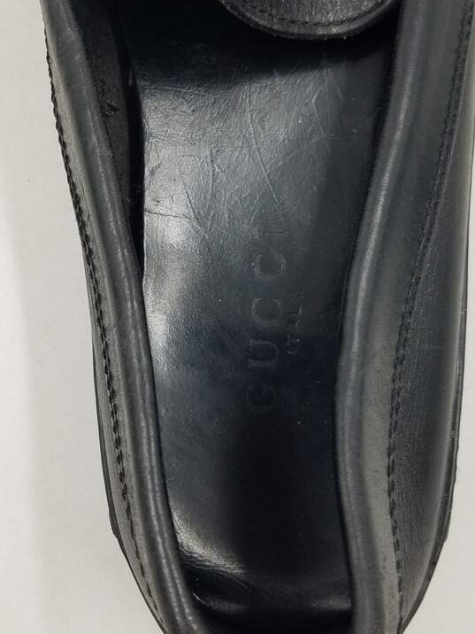 Authentic Gucci Black Horsebit Driver Loafer M 9.5M image number 8