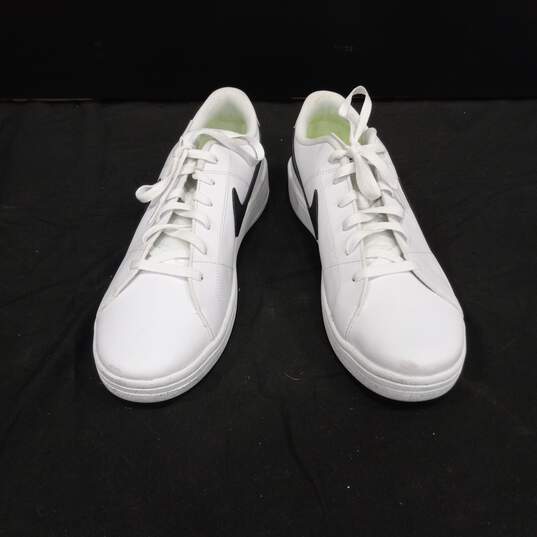Nike Court Royale Men's White/Black Tennis Shoes Size 13 image number 1