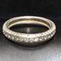 Sterling Silver Diamond Accent Ring (SZ 8.5) - 2.9g image number 3