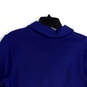 NWT Womens Blue Knitted Shawl Collar Long Sleeve Pullover Sweater Size 1X image number 4