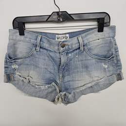 Cut Off Distressed Jean Shorts