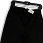 NWT Womens Black Flat Front Straight Leg Regular Fit Cropped Pants Size 4 image number 3