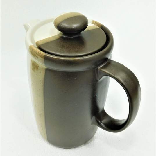 Vintage McCoy Sandstone Coffee Set Pot, Sugar & Creamer image number 2