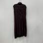 NWT Zara Woman Womens Red Gray Striped Mock Neck Sleeveless Shift Dress Size L image number 5