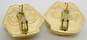 Fancy 14k Yellow Gold Dome Stud Earrings 6.3g image number 2