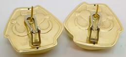 Fancy 14k Yellow Gold Dome Stud Earrings 6.3g alternative image