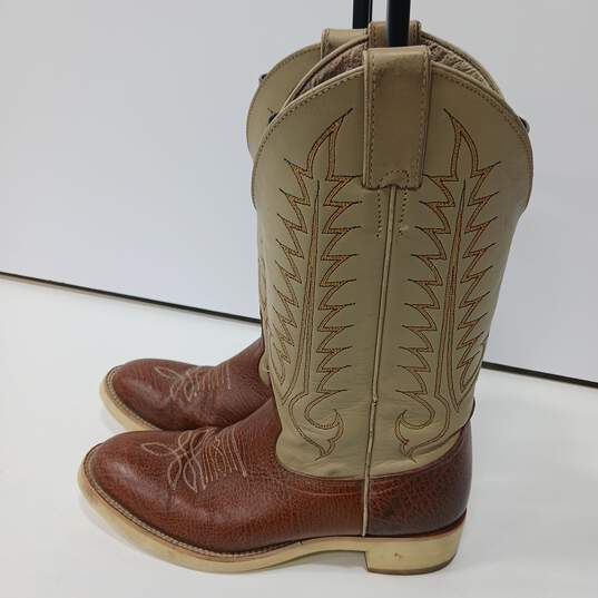 Tony Lama Leather Boots Womens Sz 4.5 B image number 4