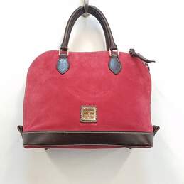 Dooney & Bourke Red Suede Handbag