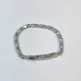 Designer Swarovski Silver-Tone Rhinestone Link Chain Bracelet alternative image
