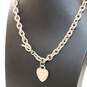 Tiffany & Co. Sterling Silver 'Return To' Large Link Chain Necklace - 67.8g image number 4