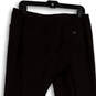 Womens Black Flat Front Pockets Regular Fit Straight Leg Dress Pants Size 8 image number 4