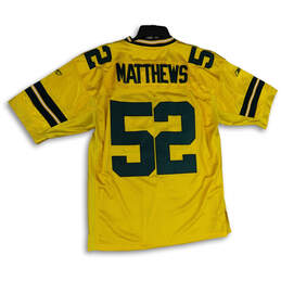 Mens Gold Green Bay Packers Clay Matthews #52 Football NFL Jersey Size 52 alternative image