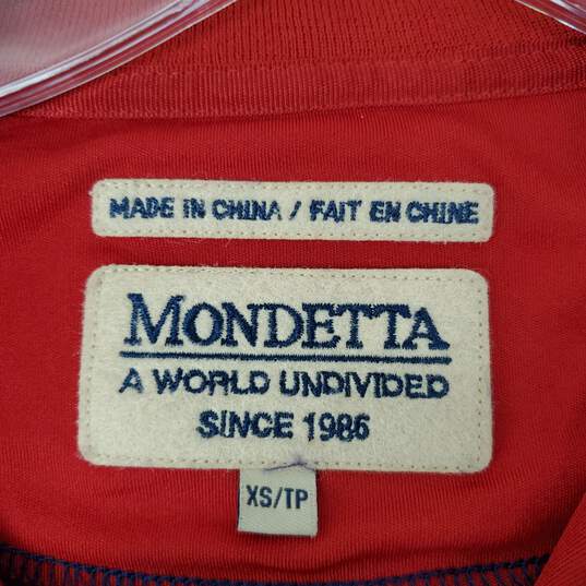 Buy the VTG Mondetta MN's Embroidered USA Red White & Blue Bomber Jacket  Size XP
