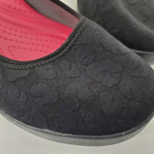Crocs Black Slip-On Women's Heeled Shoes image number 9
