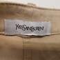 Yves Saint Laurent Womens Tan Medium Wash Denim Straight Jeans Size 36 image number 3