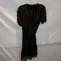 All Saints Black V-Neck Tie Waist Short Sleeve Dress Women's Size 4 image number 1