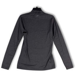 Mens Black ColdGear Compression Mock Long Sleeve Pullover T-Shirt Size L alternative image