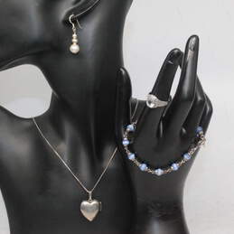 Sterling Silver Jewelry Set - 18.8g