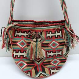 Handmade Bohemian Crossbody Satchel Shoulder Multicolored Bag alternative image
