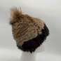 Vintage Womens Brown Rabbit Fur Stretch Winter Beanie Hat One Size image number 4