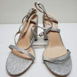 Silver Lulus Man-made Materials Size 10 Slip-on Heels