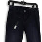 NWT Womens Blue Denim Dark Wash 5-Pocket Design Skinny Leg Jeans Size 28 image number 3