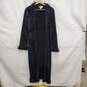 VTG French Rags Black Robe Feather Trim Open Cardigan Size M image number 1