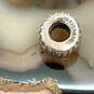 Designer Pandora S925 ALE Sterling Silver Sparkling Snake Beaded Charm image number 4