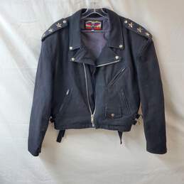 Hamilton Black Studded Motorcycle Jacket