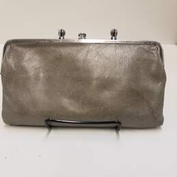 Hobo Gray Leather Wallet