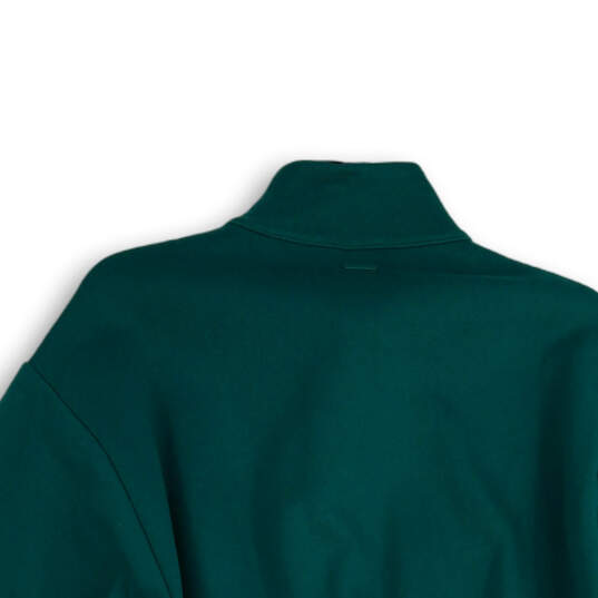 NWT Womens Green Mock Neck Long Sleeve 1/2 Zip Pullover Sweatshirt Size XL image number 4