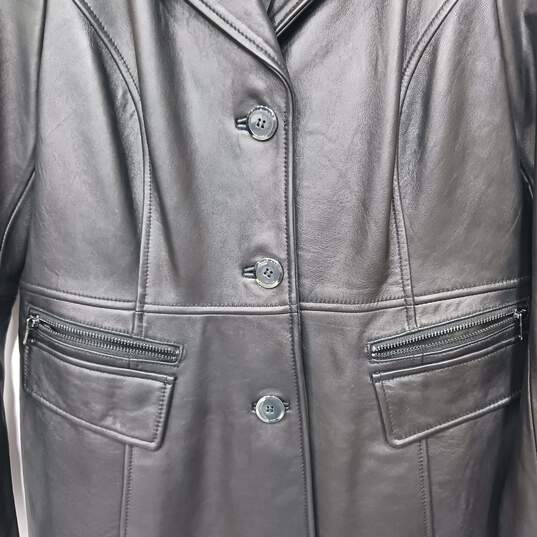 Wilsons Leather Black Leather Jacket Women's Size L image number 4