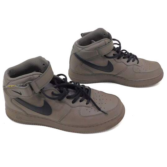 Nike Air Force 1 Mid Ridgerock Black Men's Shoes Size 10 image number 3