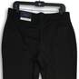 NWT Womens Black Flat Front Zipper Pocket Straight Leg Ankle Pants Size 12 image number 4