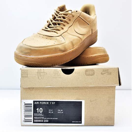 Nike Air Force 1 '07 Low Flax Women's Casual Sneakers Size 10 image number 1
