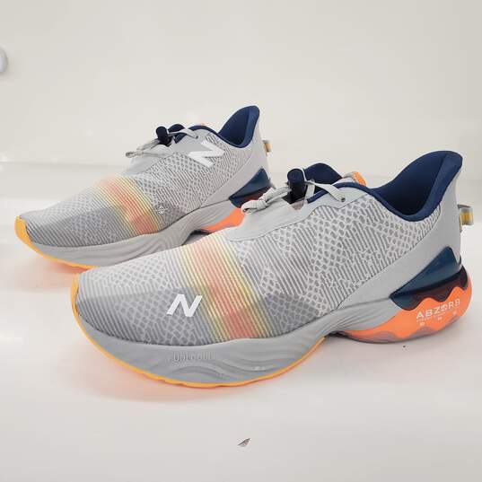 New Balance FuelCell Rebel Light Aluminum Vibrant Orange Sneakers Men's Size 15 image number 3