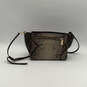 Womens Brown Animal Print Outer Pockets Adjustable Strap Zip Crossbody Bag image number 1