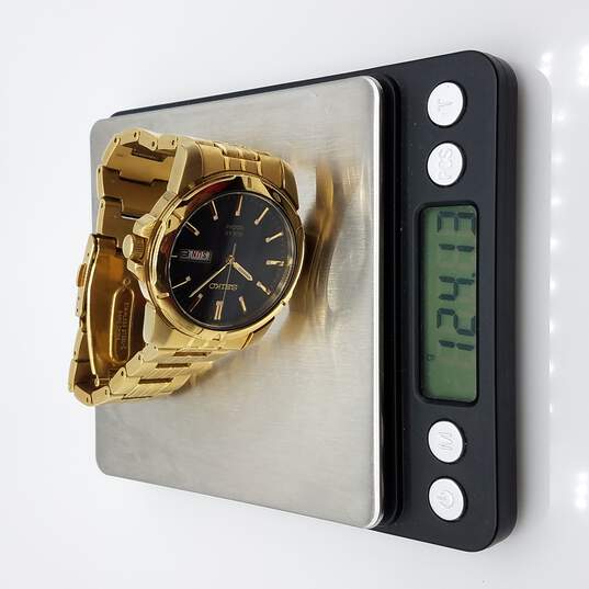 Buy the  Seiko V158 OADO Solar Watch for Parts | Repair Runs |  GoodwillFinds