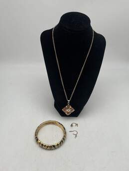Set Of 3 Pieces Womens Necklace Bracelet & Earrings 62g J-0547099-B-03